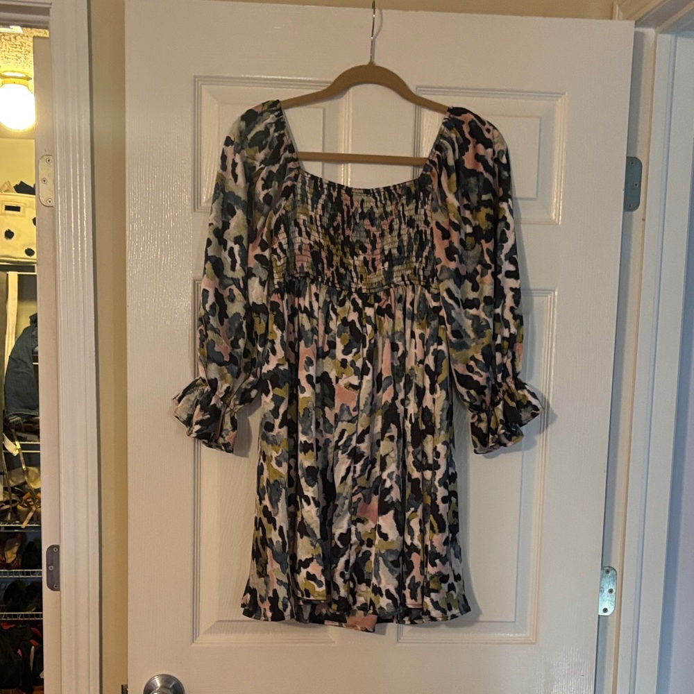 Entro Multicolor Patterned Dress - Picture 2 of 2